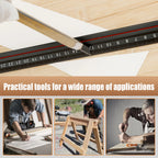 12" Aluminum L-Shape Woodworking Edge Marking Ruler & Stop Block Woodworking Marking Ruler Richie's