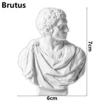 Greek Mythology Plaster Bust Statue | Resin Figurine Home Decor Bust Figurine Statue Richie's Brutus