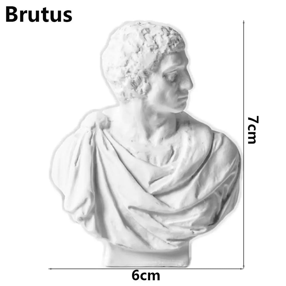 Greek Mythology Plaster Bust Statue | Resin Figurine Home Decor Bust Figurine Statue Richie's Brutus