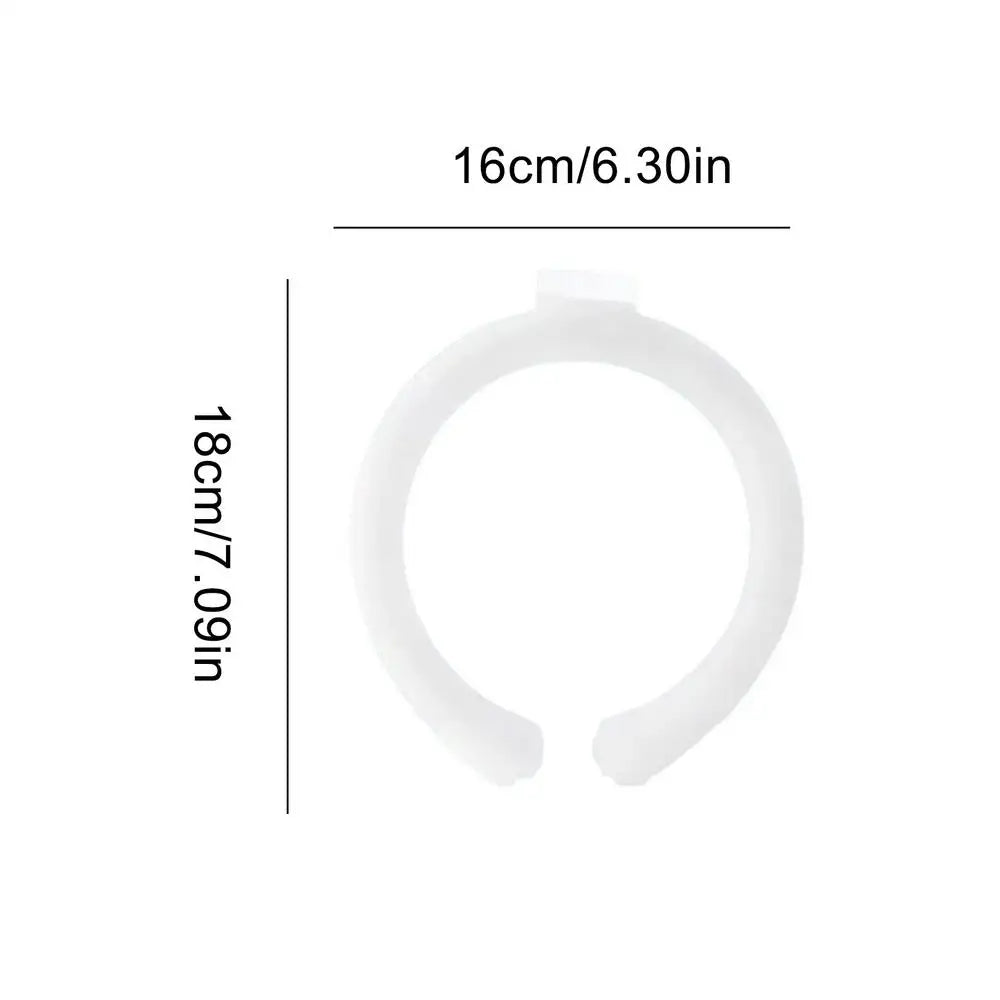 Wearable Neck Cooler – Reusable Leakproof Ice Ring Neck Cooling Wrap Richie's White