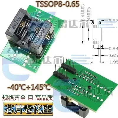 SOP/TSSOP to DIP Programmer Adapter Socket Set 8–28 Pin IC Programmer Adapter Richie's TSSOP8(173MIL)