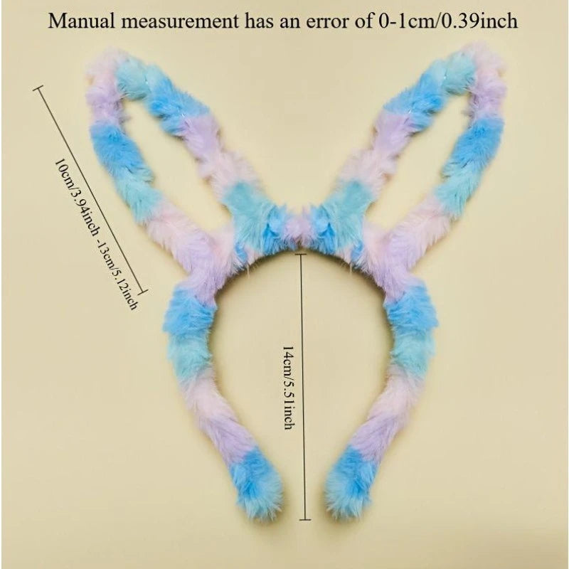Easter Bunny Ear Headband – Colorful Plush Holiday Hair Accessory Holiday Hair Headband Richie's