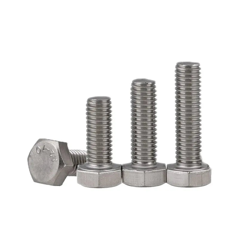 M6–M12 Fine Thread Hex Head Screws 304 Stainless DIN933 Hex Head Screws Richie's