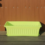 Rectangular Plastic Planter Pot with Tray – Large Balcony Garden Garden Planter Pot Richie's Green