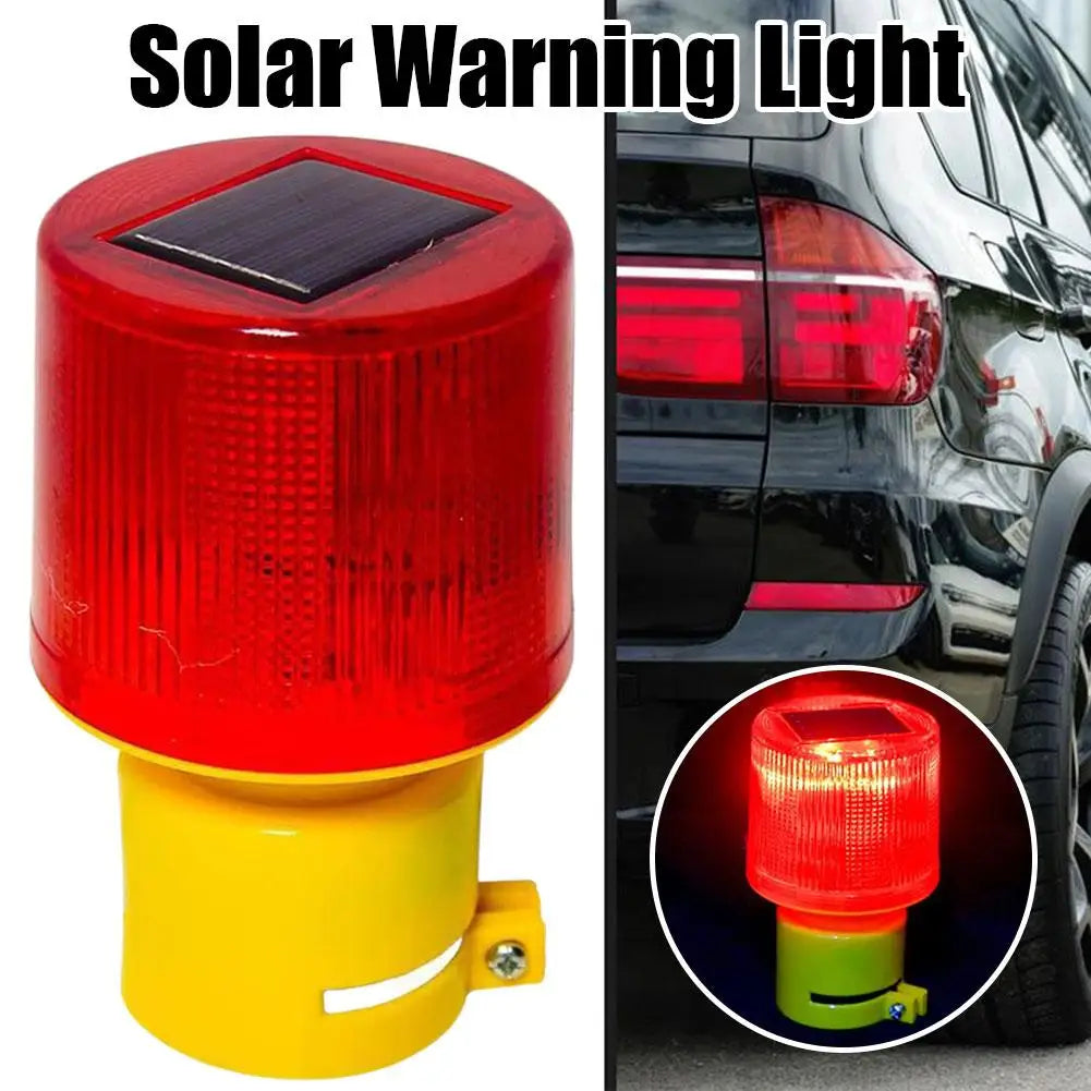 Solar LED Warning Light – Flashing Alarm Lamp, 500m Visibility Solar Warning Light Richie's