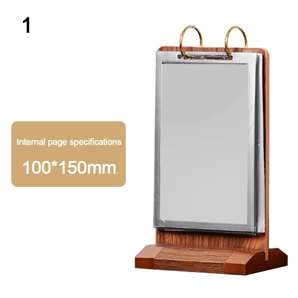 Wooden T-Shape Desktop Display Stand Menu Binder A4 A5 A6 Desktop Display Stand Richie's 1