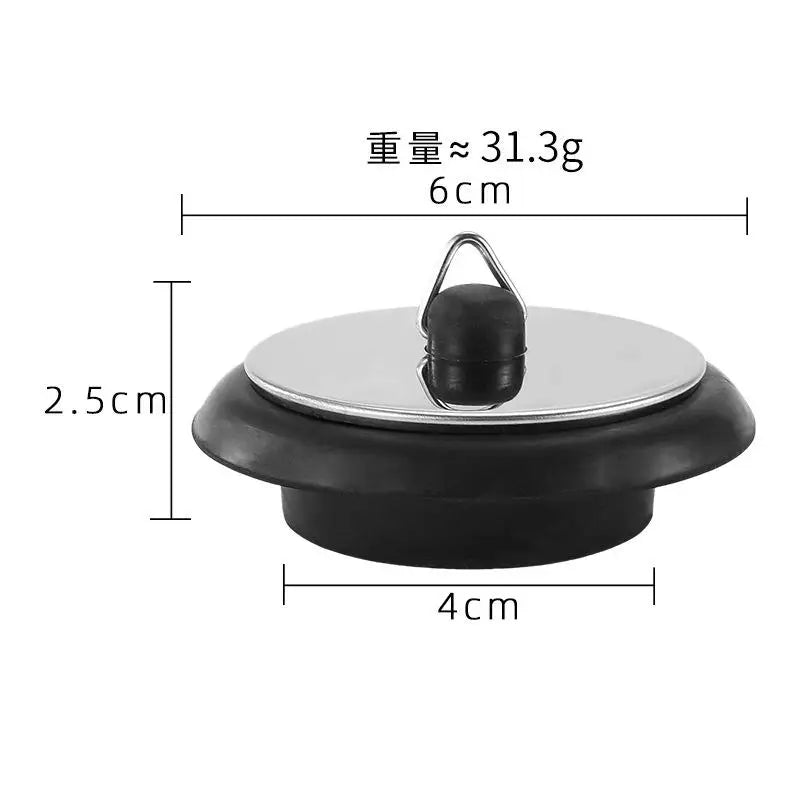 Stainless Steel Sink Stopper with Chain – Leak-Proof Drain Sink Drain Stopper Richie's A