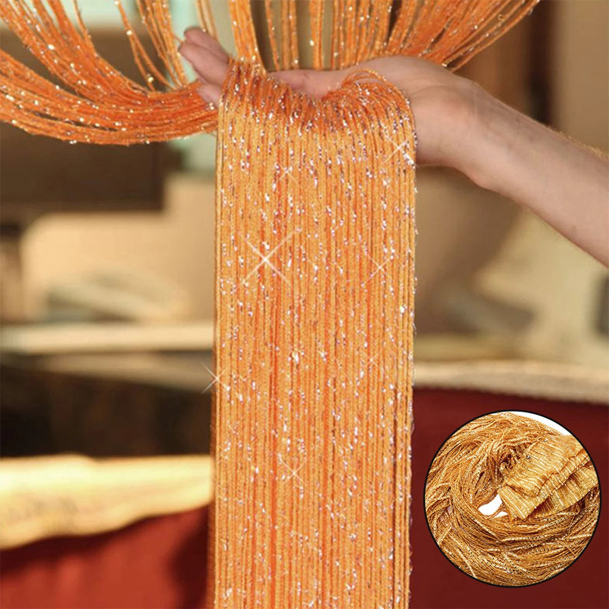 Tassel String Door Curtain Beaded Room Divider 100x200cm Tassel String Curtain Richie's