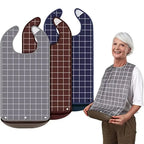 Waterproof Adult Bib Washable Dining Apron S/M/L Adjustable Adult Dining Bib Richie's