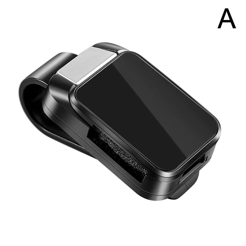 Car Sun Visor Glasses Clip – Sunglasses Holder Auto Accessory Car Visor Glasses Clip Richie's Black