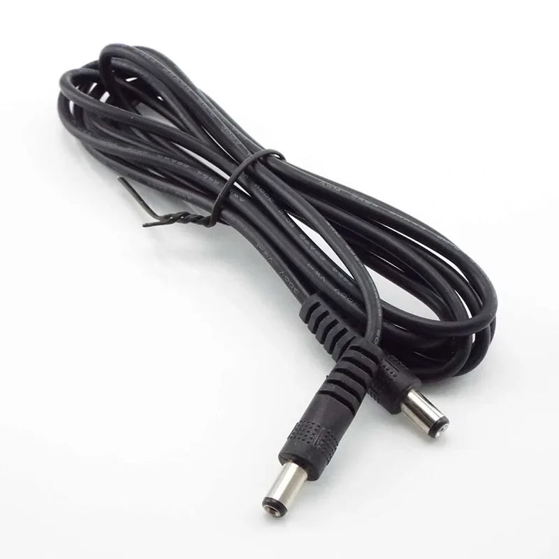 DC 5.5x2.1mm Male to Male Power Extension Cable 12V 3A CCTV DC Power Cable Richie's 2M