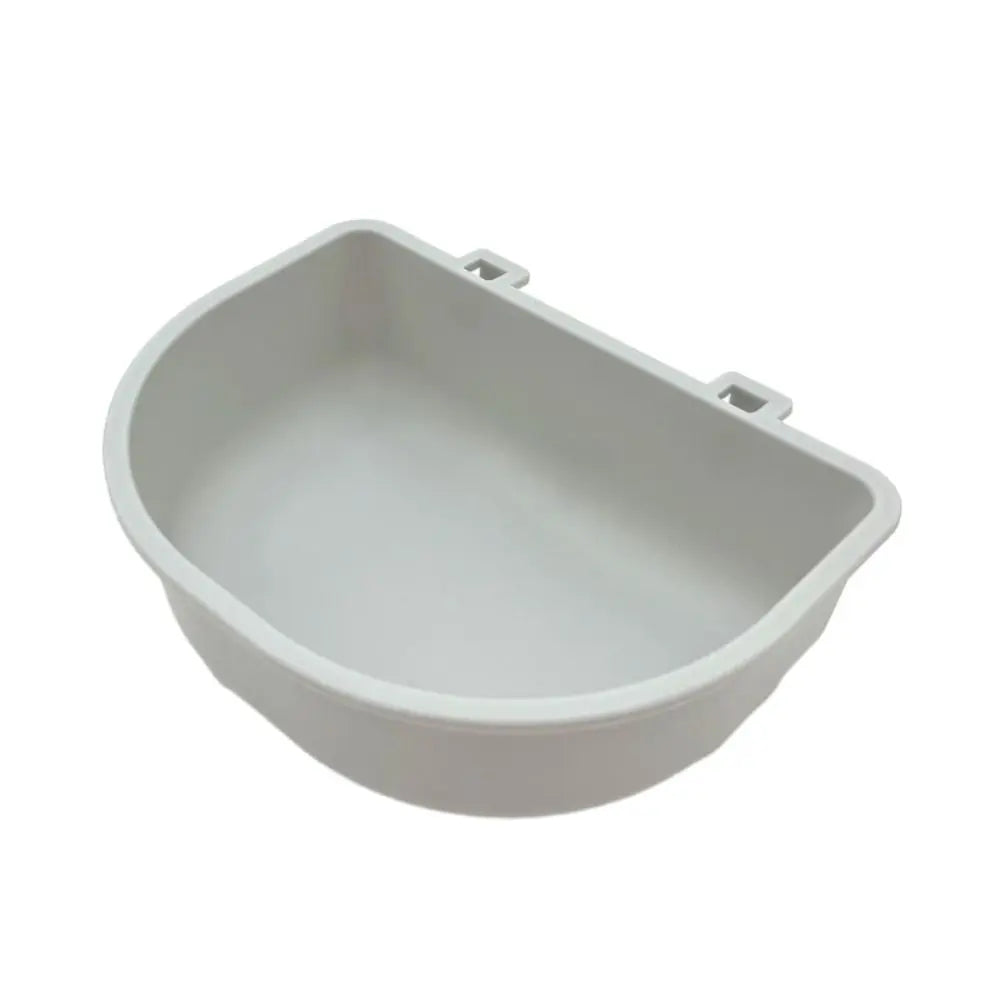Portable Plastic Dog Hanging Bowl – Pet Cage Food & Water Feeder Pet Cage Feeder Bowl Richie's gray