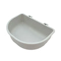 Portable Plastic Dog Hanging Bowl – Pet Cage Food & Water Feeder Pet Cage Feeder Bowl Richie's gray