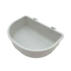 Portable Plastic Dog Hanging Bowl – Pet Cage Food & Water Feeder Pet Cage Feeder Bowl Richie's gray