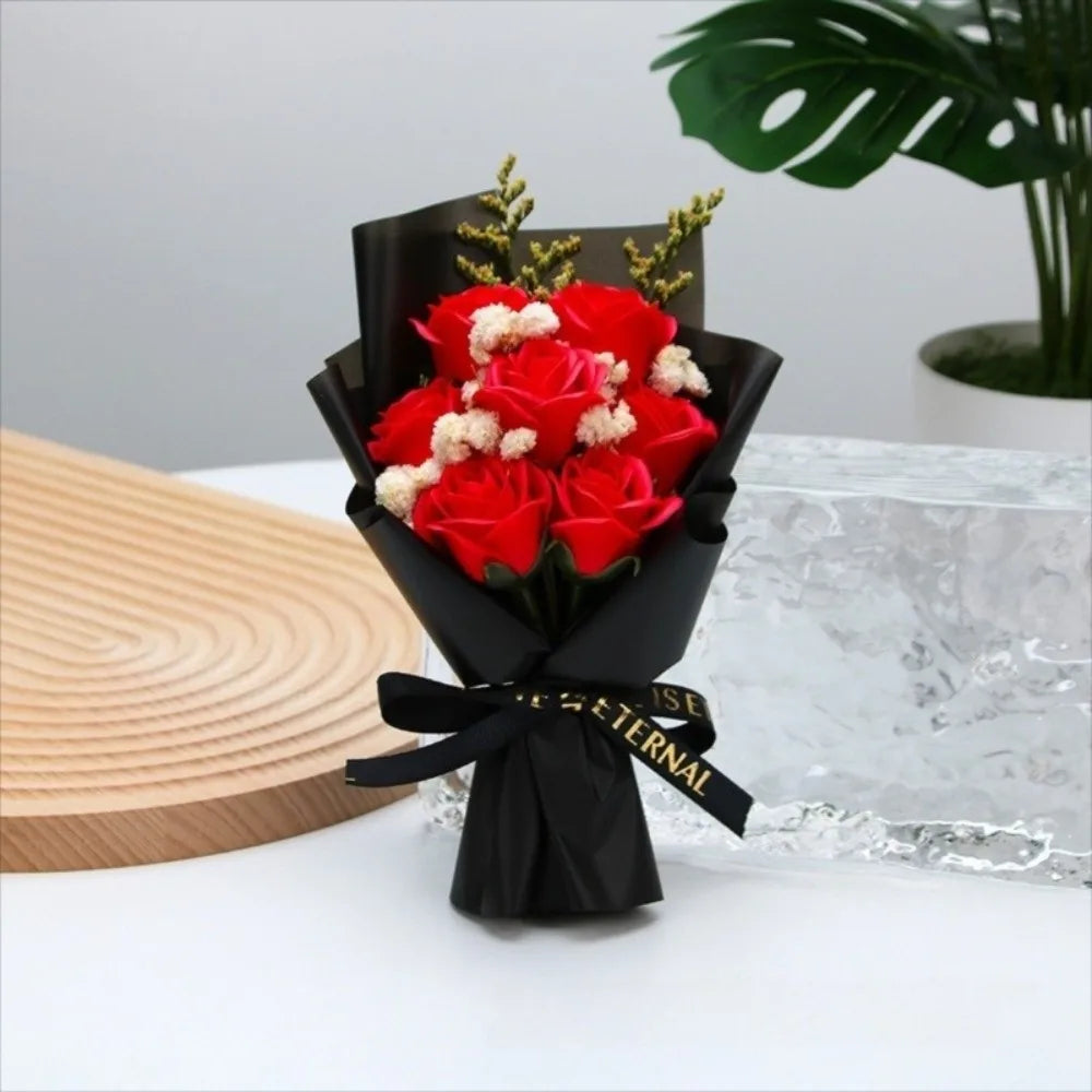 7-Head Soap Flower Bouquet | Mini Table Centerpiece Gift Soap Flower Bouquet Richie's 02