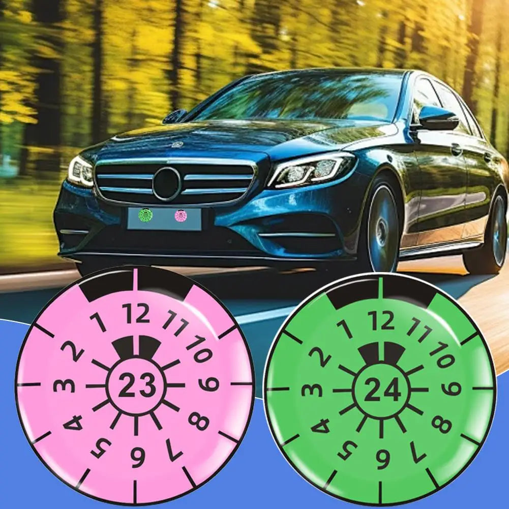 German License Plate 3D Gel Dome Car Sticker – 2pcs Automotive Gel Dome Sticker Richie's