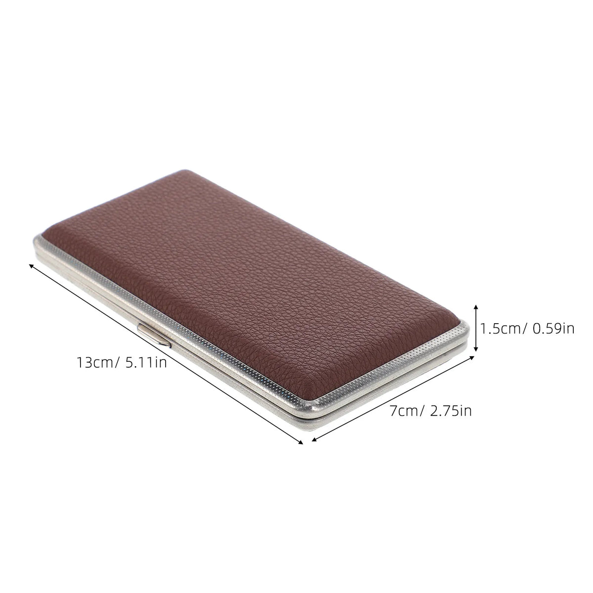 120mm Slim Cigarette Case Metal PU Holder for Men & Women Cigarette Case Richie's