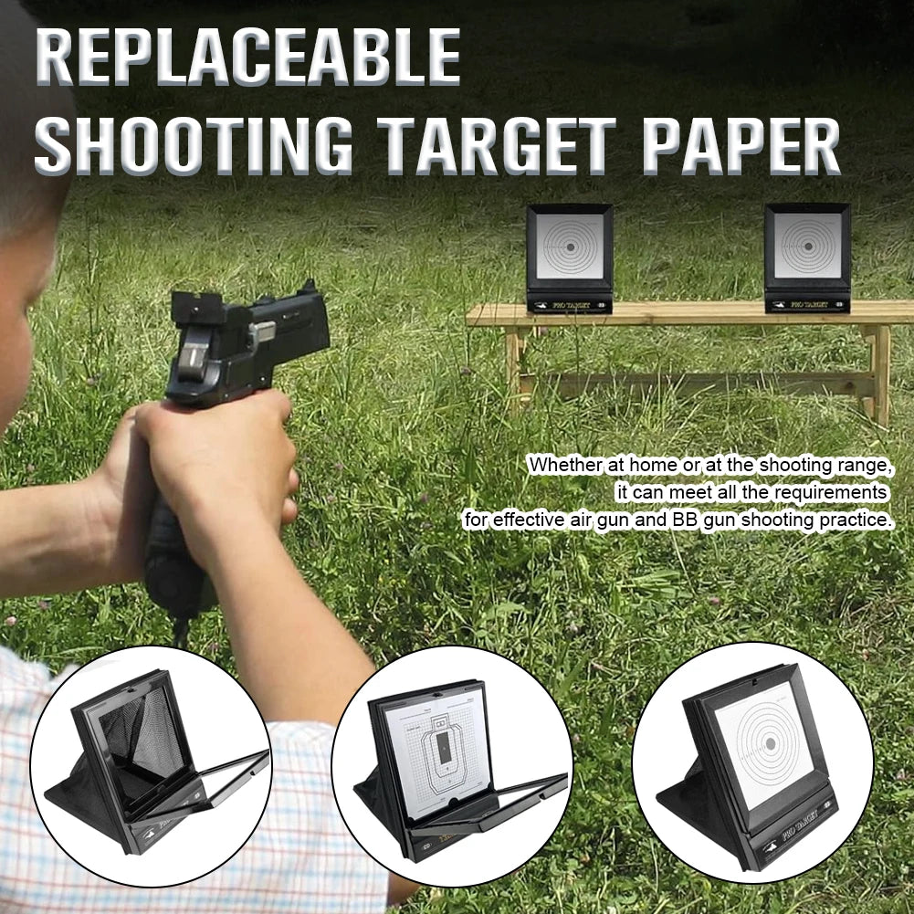 Airsoft Target Trap + 10 Paper Targets | Backyard Practice Set Airsoft Target Set Richie's