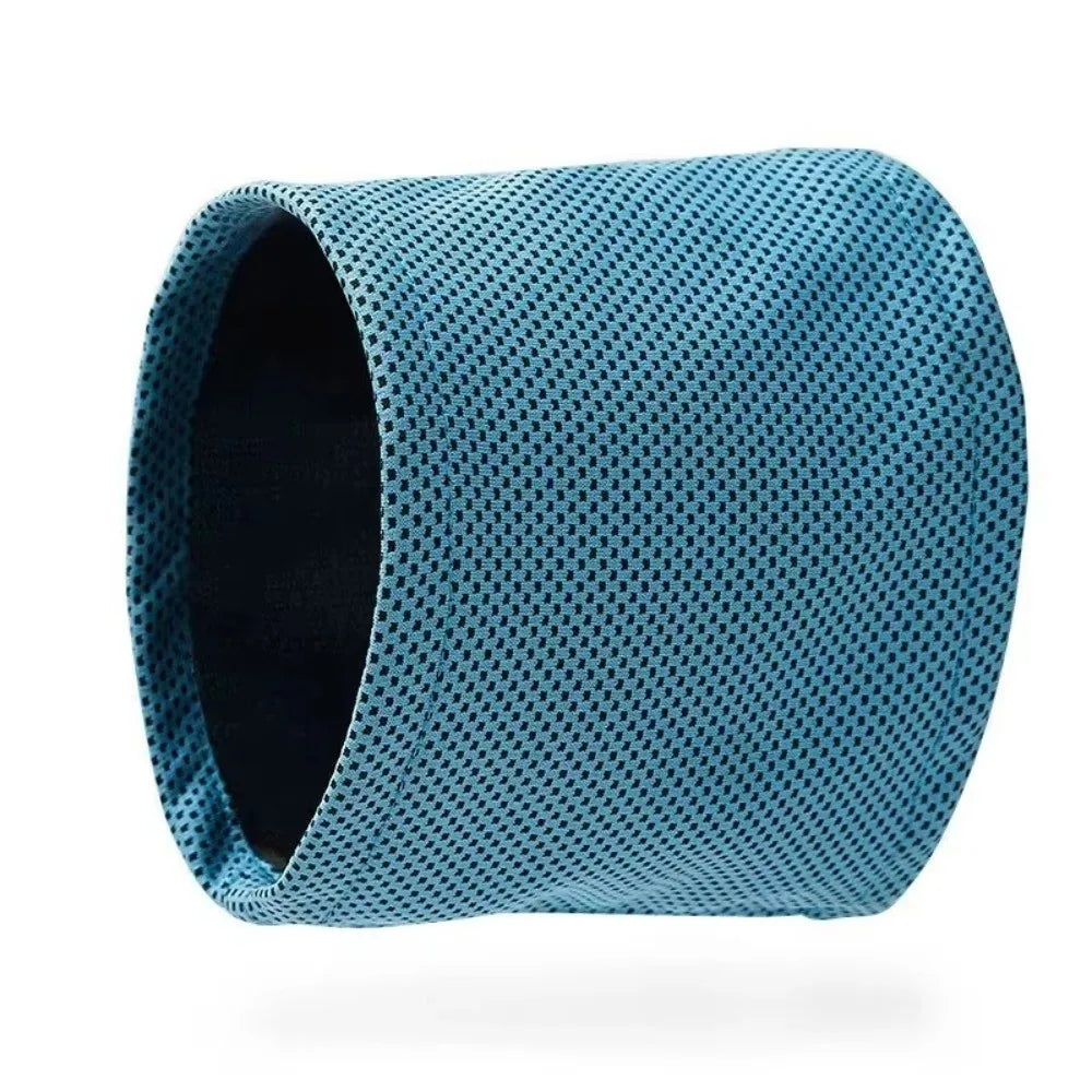 Pet Cooling Towel Scarf with Leash Hole | Dog Ice Collar Dog Cooling Scarf Richie's Blue-S