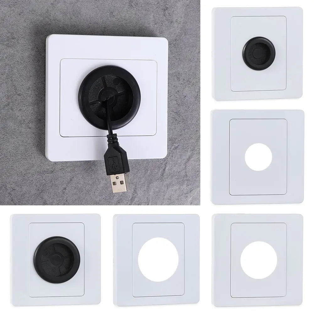 86-Type Wall Blank Panel Cable Cover with Rubber Pad Wall Blank Panel Richie's