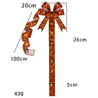 Halloween Printed Bow Decoration with Long Hanging Tails Halloween Bow Decoration Richie's