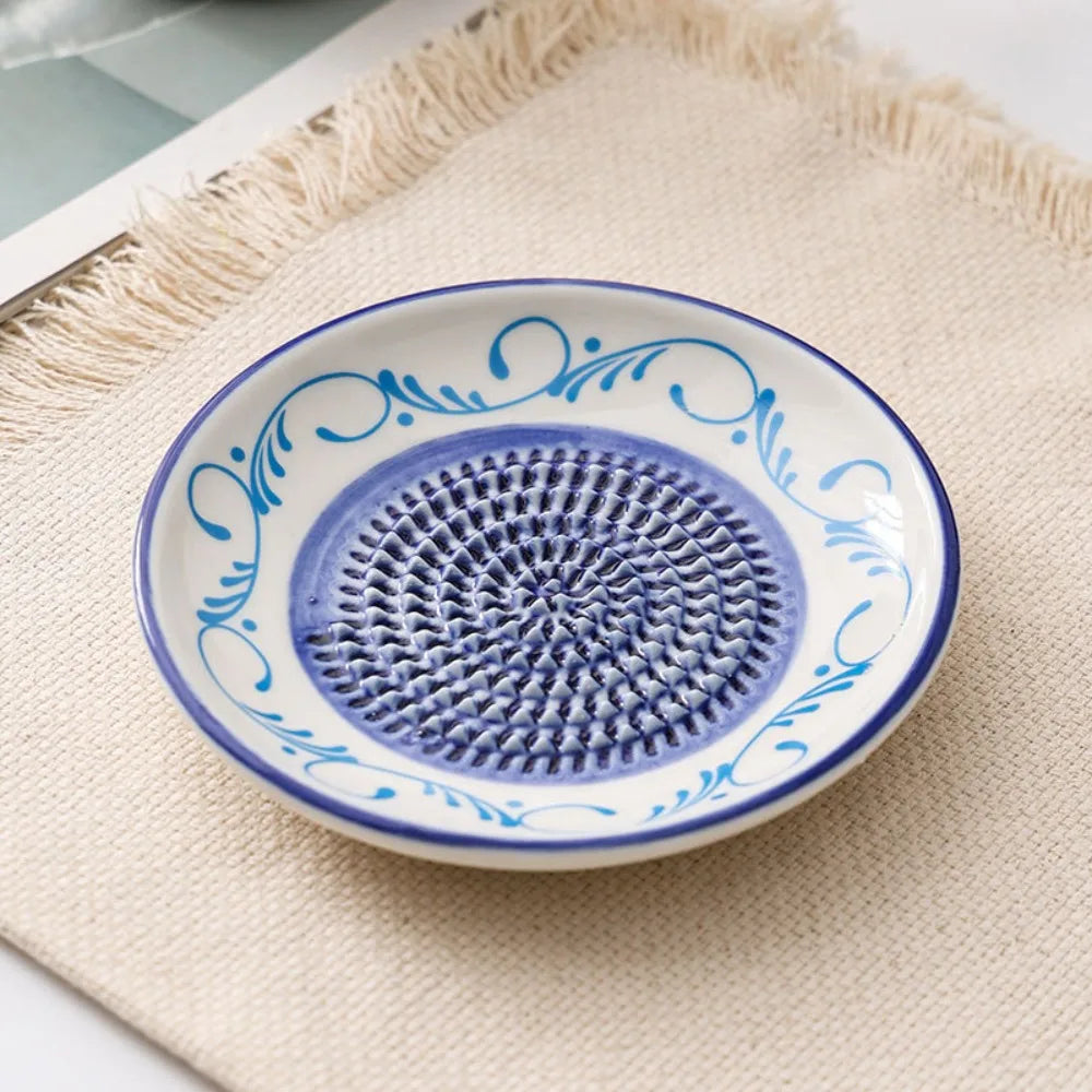 Ceramic Ginger Grater Round Plate – Multi-Purpose Kitchen Tool Ceramic Grater Plate Richie's 7