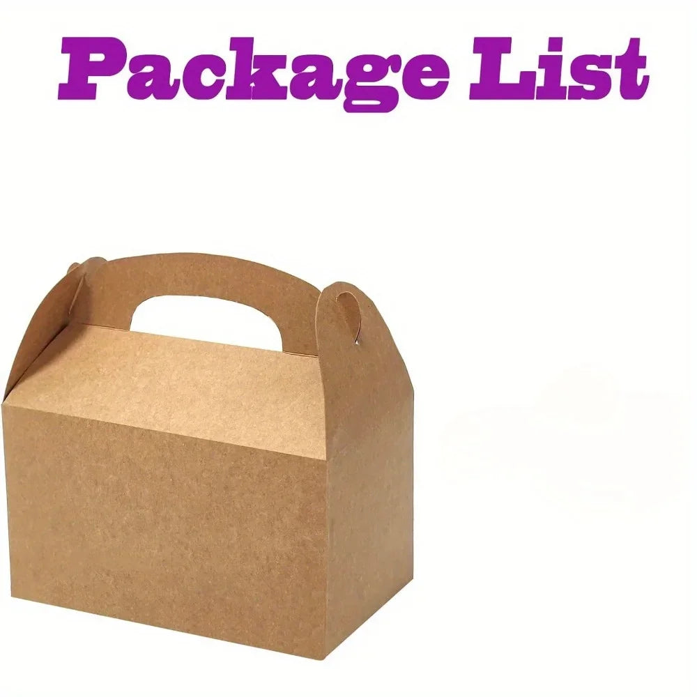 25 Pcs Kraft Paper Gift Boxes – Brown Folding Cardboard Boxes Kraft Gift Boxes Richie's
