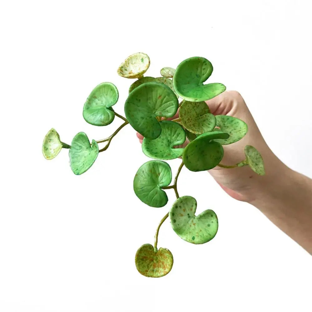 Faux Copper Coin Grass Artificial Plant Simulation Bonsai Decor Artificial Plant Richie's yellow-green-1