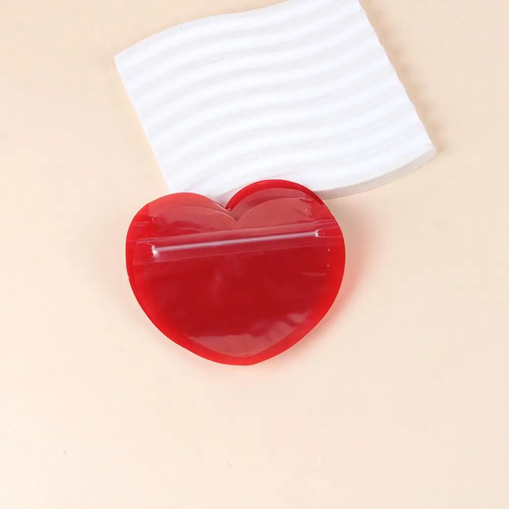 20PCS Heart Shaped Self-Sealing Gift Bags – Jewelry & Candy Gift Packaging Bags Richie's red-9x10cm 1pc