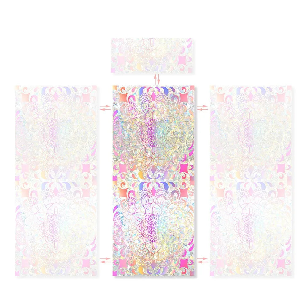 Multicolor Window Privacy Film Static Cling Sun Catcher Decal Window Privacy Film Richie's 4