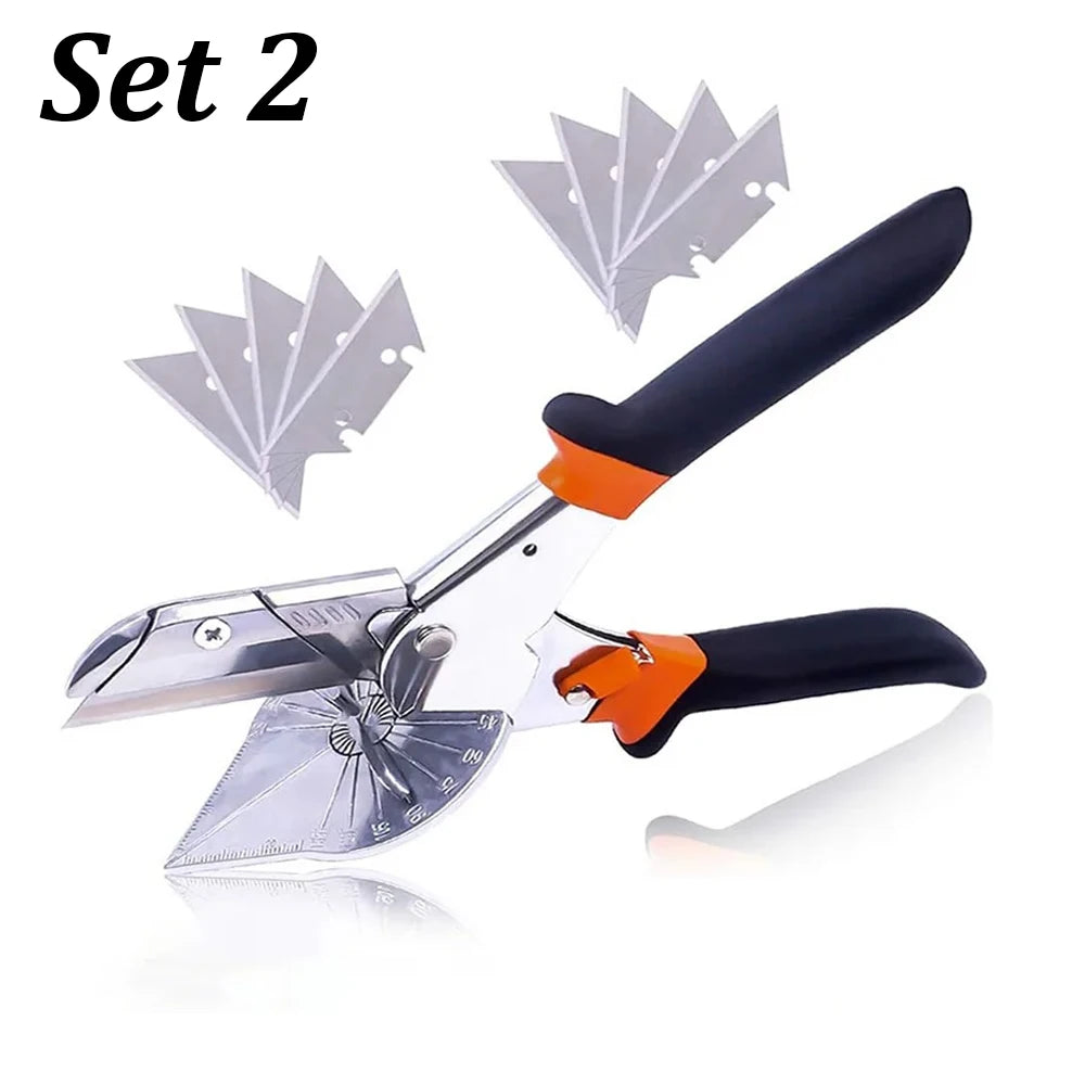 TOTNEND Miter Shear Cutter 45–135° Adjustable + Blades Miter Shear Cutter Richie's Set 2