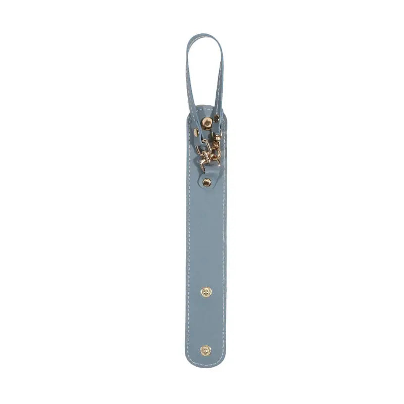 Vintage Leather Glove Holder Strap with Clasp for Handbag & Hat Leather Holder Strap Richie's light blue