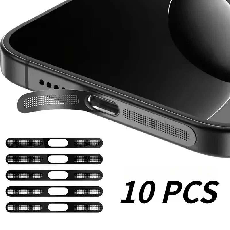 5-Pack Metal Anti-Dust Mesh Stickers for iPhone 17 Series Phone Dust Protector Richie's