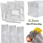 50pcs PP Mushroom Grow Bags 0.2µm Filter – Spawn & Culture Mushroom Grow Bags Richie's