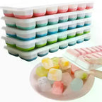 14-Grid Silicone Ice Cube Tray with Lid – Easy Release Square Mold Silicone Ice Cube Tray Richie's