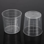 25-Pack 60ml Graduated Plastic Measuring Cups – Lab & Kitchen Plastic Measuring Cups Richie's