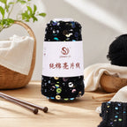 Sequin Bead Hand Knitting Yarn – Sparkle DIY Craft Thread Knitting Yarn Richie's