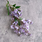 Artificial Peach Blossom Branch 49cm | Faux Floral Home Decor Artificial Flower Branch Richie's Light Purple