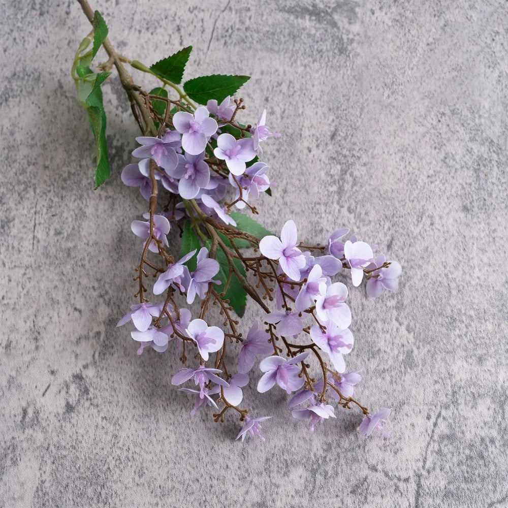 Artificial Peach Blossom Branch 49cm | Faux Floral Home Decor Artificial Flower Branch Richie's Light Purple