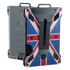 Aluminum Alloy RFID Blocking ID Badge Holder with Back Clip ID Badge Holder Richie's UK Flag