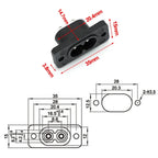 C8 Male Socket & C7 Female Plug Set | AC 250V 2.5A Figure-8 Power Connector Set Richie's