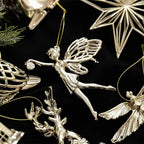 Gold Angel & Snowflake Christmas Tree Hanging Ornaments Christmas Ornaments Richie's