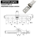 304 Stainless Steel Adjustable Damping Positioning Hinge Damping Hinge Richie's A8