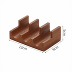 Sapele Wood U-Shaped Sushi Rack – Japanese Style Stand Sushi Serving Rack Richie's 3 Grid