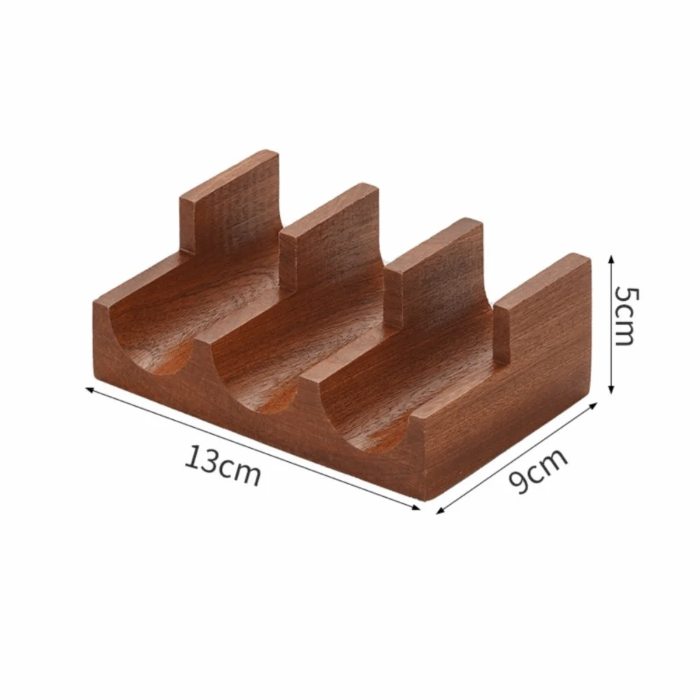 Sapele Wood U-Shaped Sushi Rack – Japanese Style Stand Sushi Serving Rack Richie's 3 Grid