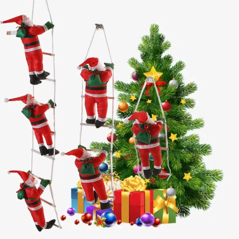 Santa Claus Climbing Ladder Christmas Hanging Decoration Doll Christmas Hanging Decoration Richie's