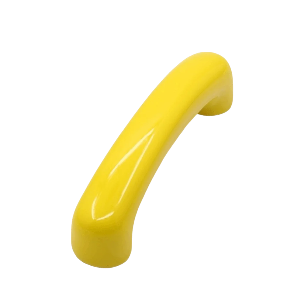 Ceramic Cabinet Door Handle 64mm Bow-Shaped Drawer Pull Knob Cabinet Door Handle Richie's Yellow