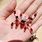 Beaded Spider Hanging Ornament – Crystal Faceted Halloween Décor Halloween Hanging Ornament Richie's