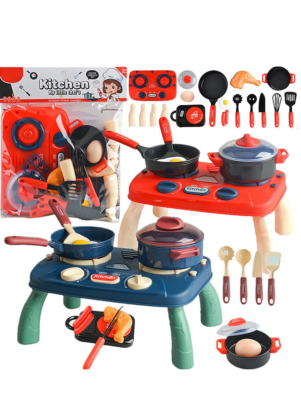 Kids Kitchen Pretend Play Set – Stove Toy with Lights & Sound Pretend Play Kitchen Richie's