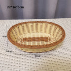 Imitation Rattan Woven Storage Basket – 10 Styles | Fruit & Snack Woven Storage Basket Richie's 22-16-6cm